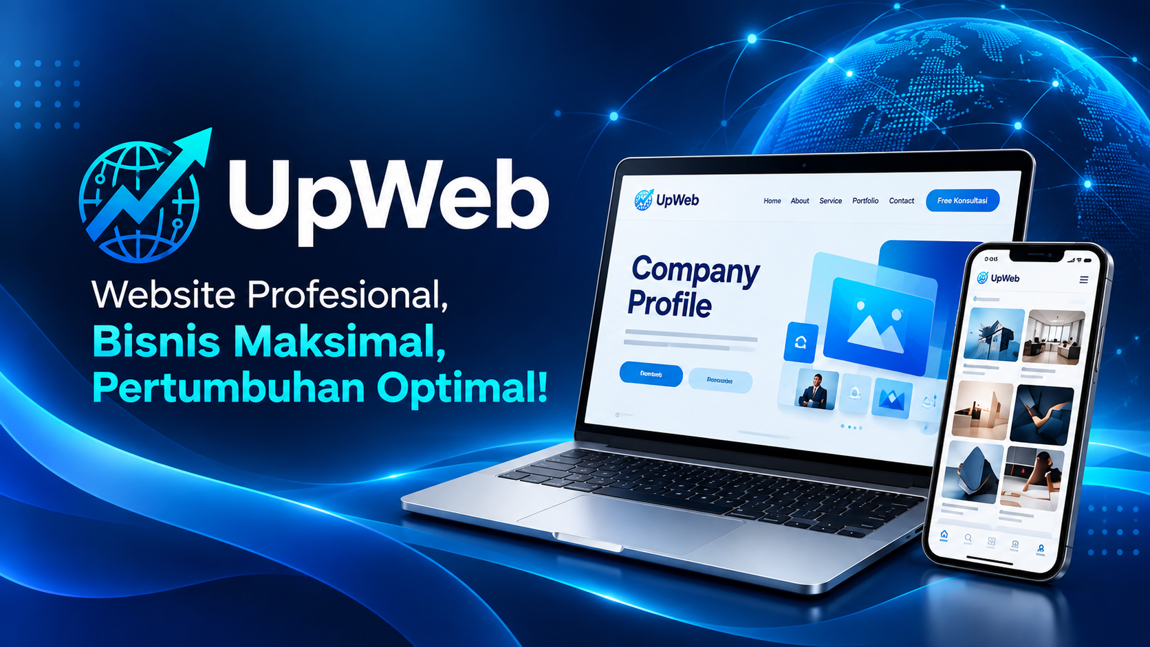 UpWeb - Website Profesional, Bisnis Maksimal, Pertumbuhan Optimal