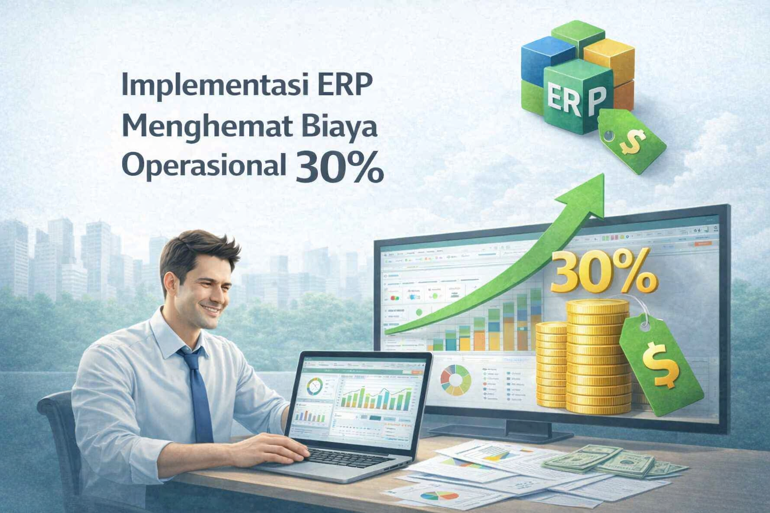 Implementasi ERP Menghemat Biaya Operasional 30%