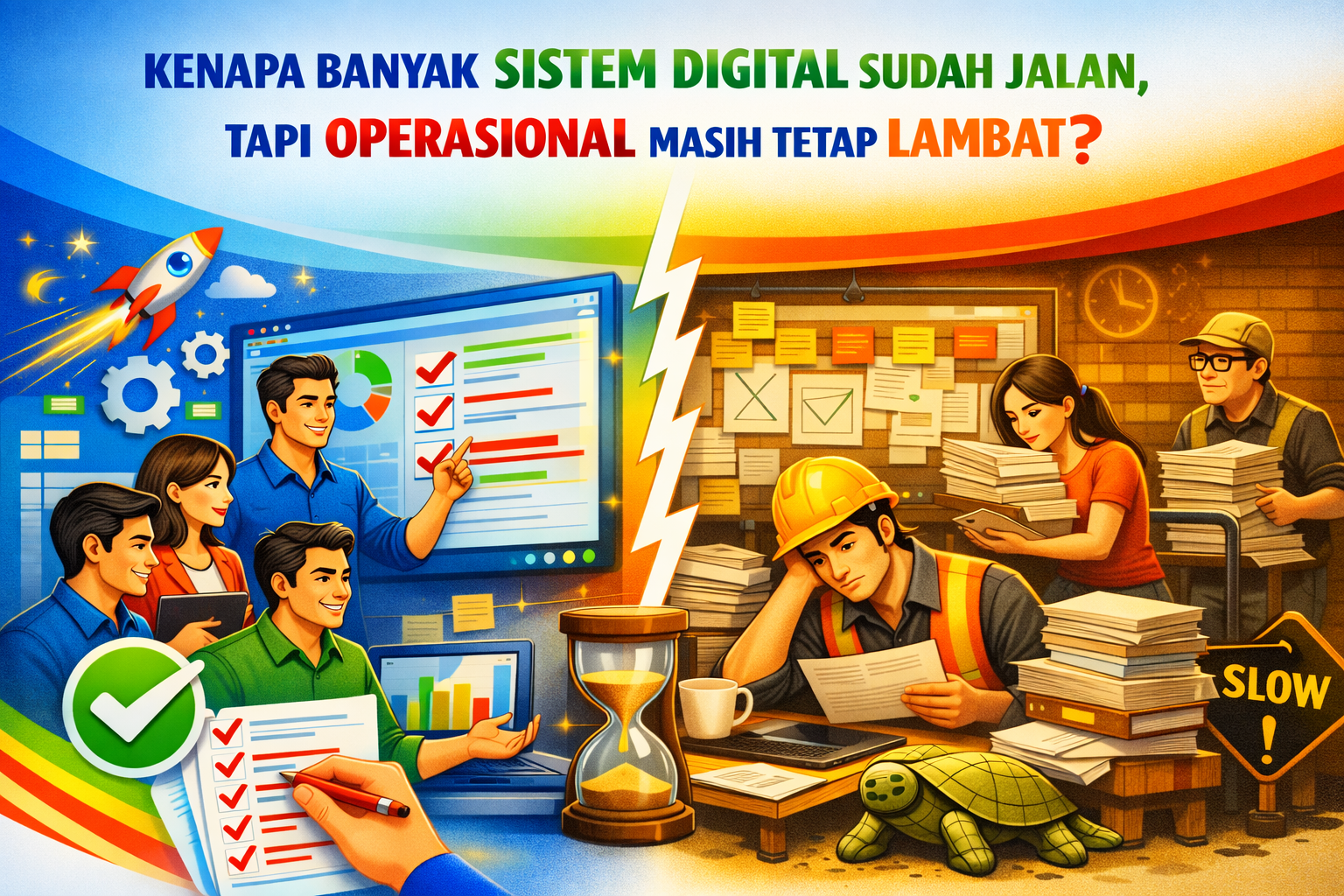 Kenapa Banyak Sistem Digital Sudah Jalan, Tapi Operasional Masih Tetap Lambat?