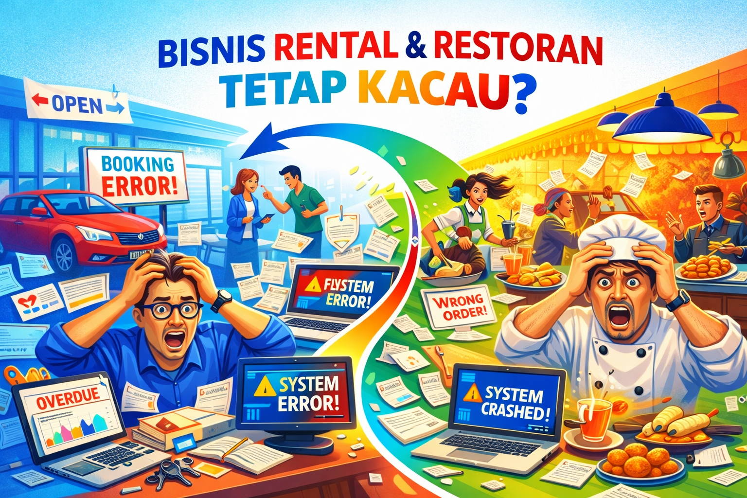 Kenapa Banyak Bisnis Rental & Restoran Sudah Pakai Sistem, Tapi Tetap Berantakan?